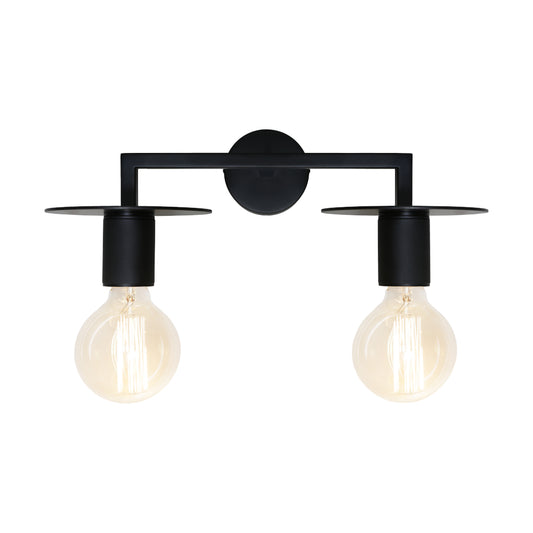 Inka 2-Light Wall Light — Black — view 2