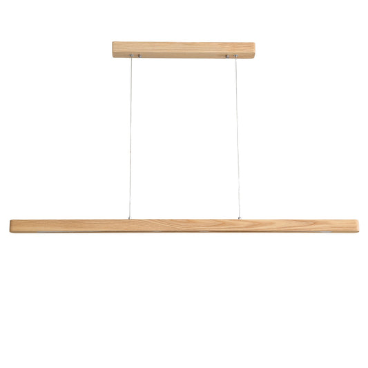 Ash Timber Linear LED Pendant ALPHA 150cm — Tri-Colour Dining & Kitchen Island Light