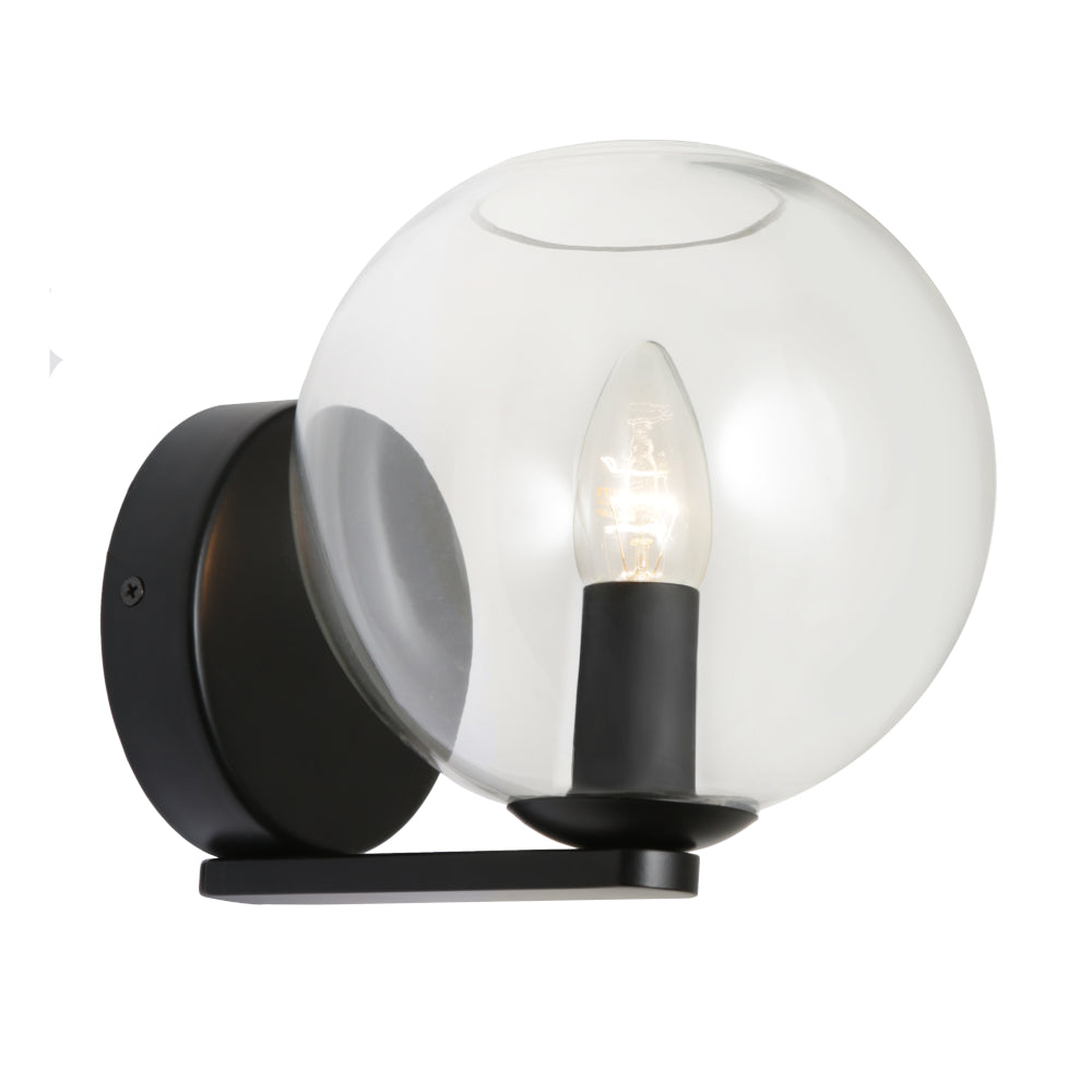 Orpheus 1-Light Wall Light — Black — view 2