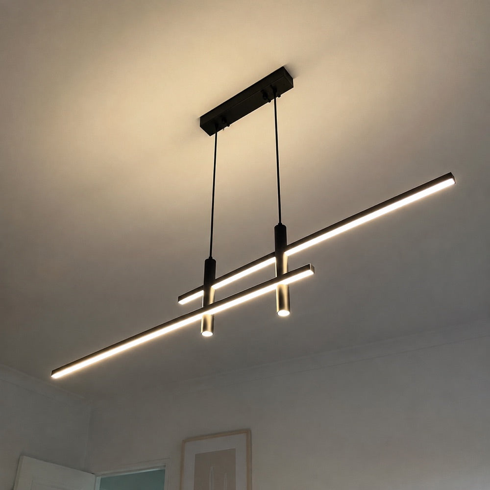 Modern Linear LED Pendant styled in an Australian home 3