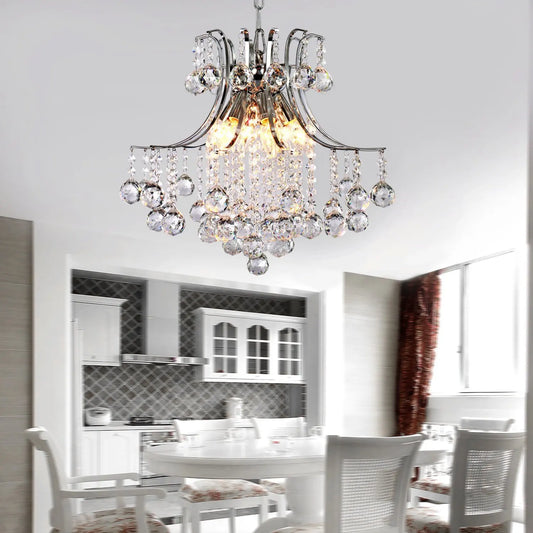 Traditional European crystal chandelier in a high-ceilinged Federation-era Australian home