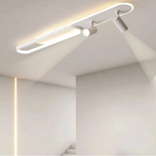 Modern LED Chandelier with Spotlights — 80 to 120cm Track Pendant Light