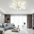 Dimmable Crystal Ceiling Fan with LED Light — App & Remote Control