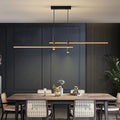 Modern Linear LED Pendant Light — Dimmable Kitchen Island & Dining Chandelier