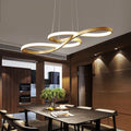 Modern Kitchen Island Pendant Light — Dimmable LED Gold & Black