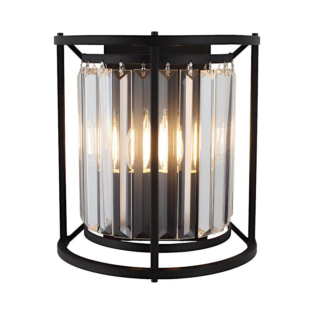 Amelia 2-Light Wall Light — Black