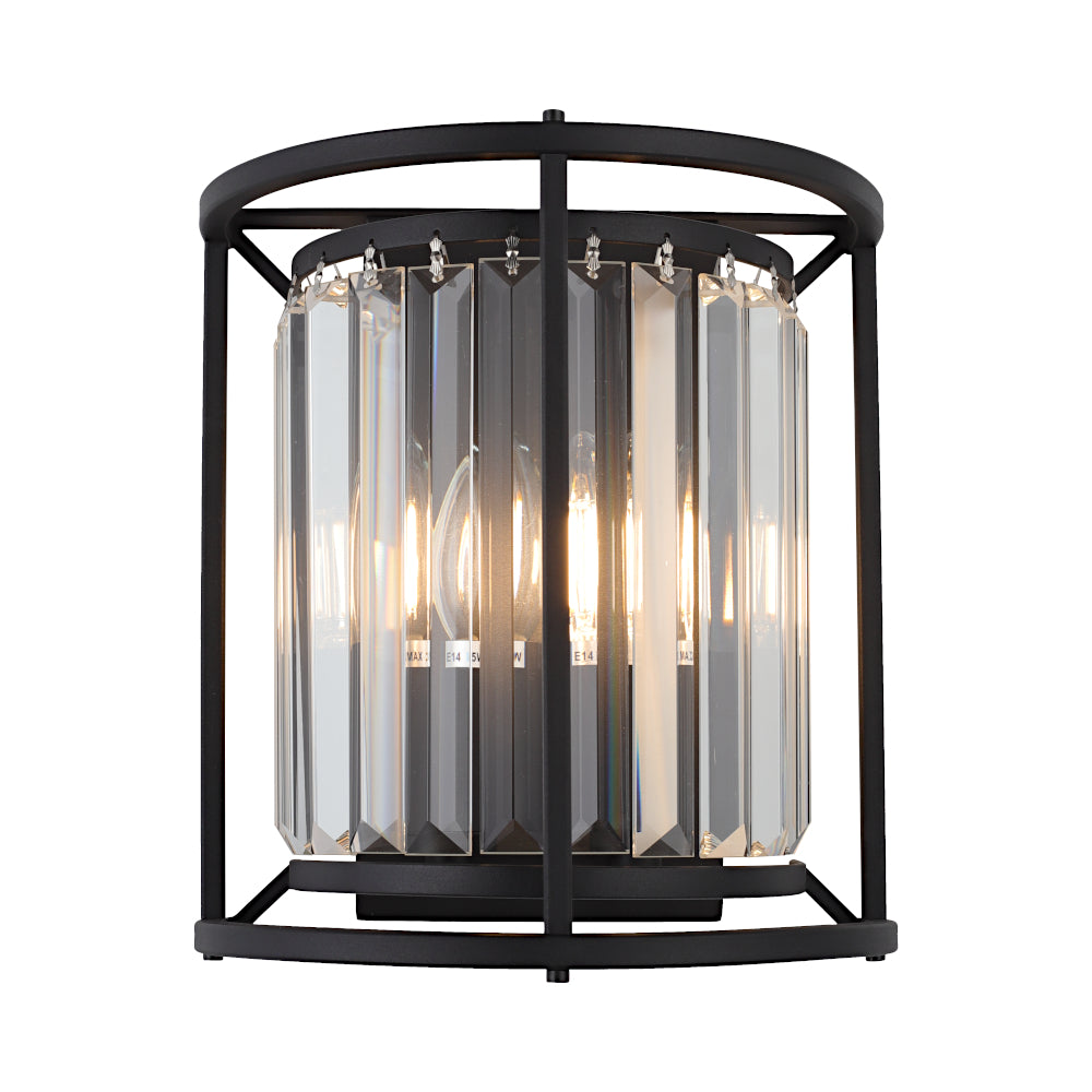 Amelia 2-Light Wall Light — Black — view 2