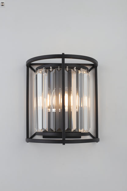 Amelia 2-Light Wall Light — Black — view 3