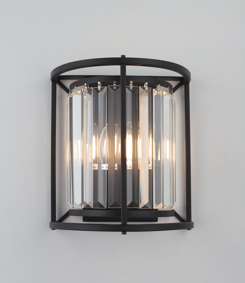 Amelia 2-Light Wall Light — Black — view 4