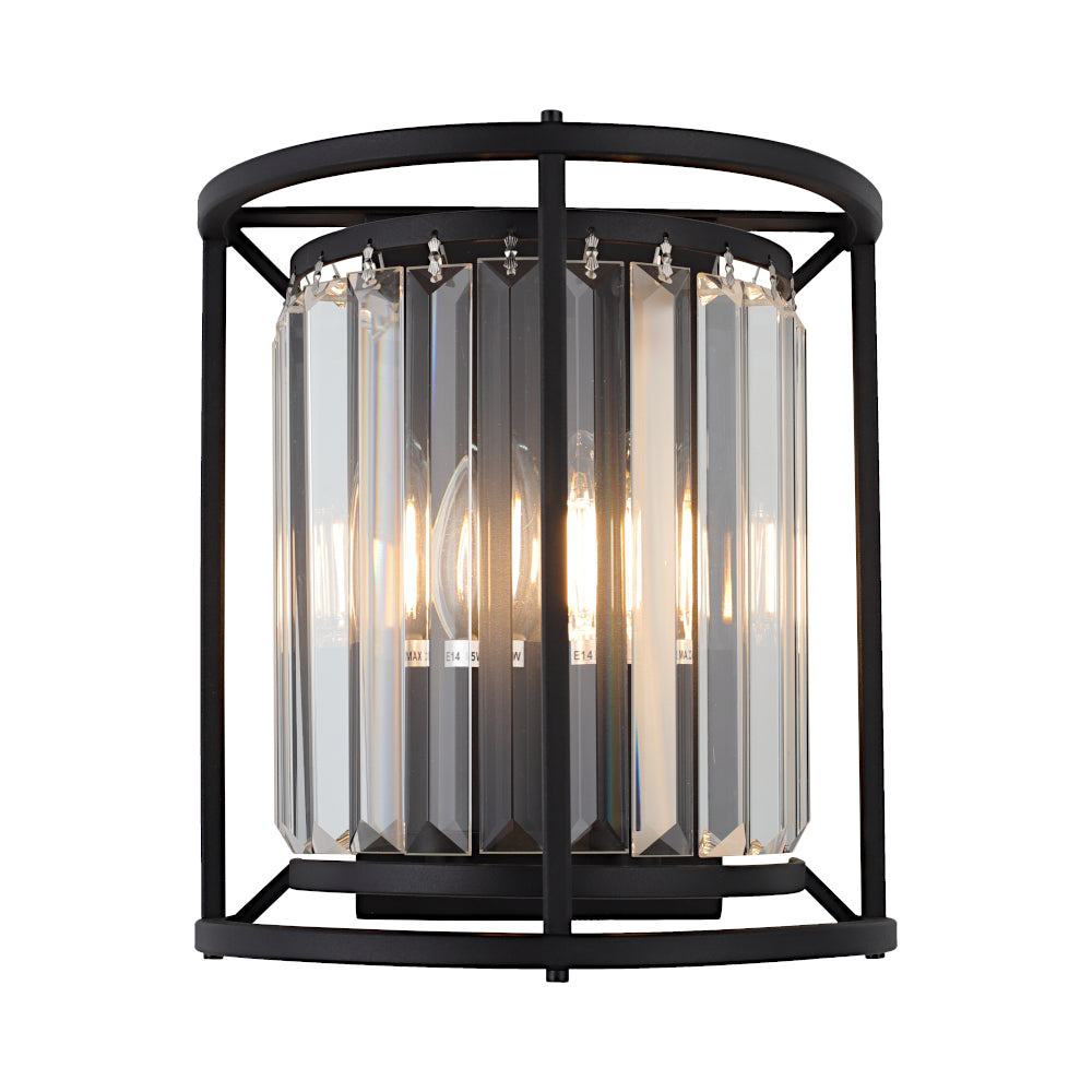 Amelia 2-Light Wall Light — Black — view 8