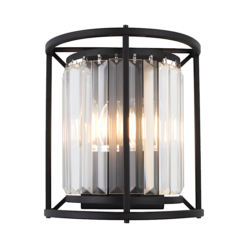 Amelia 2-Light Wall Light — Black — view 9