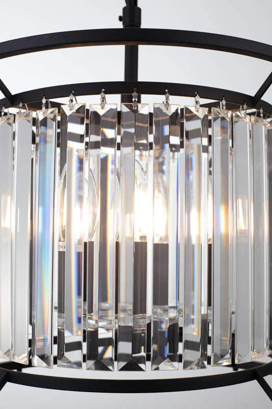 Amelia 3-Light Pendant — Black — view 2