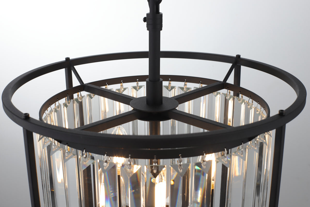 Amelia 3-Light Pendant — Black — view 3