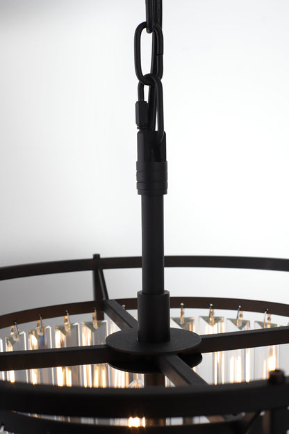 Amelia 3-Light Pendant — Black — view 4