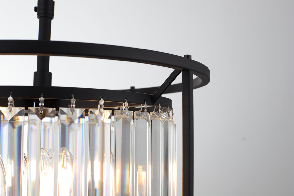 Amelia 3-Light Pendant — Black — view 5