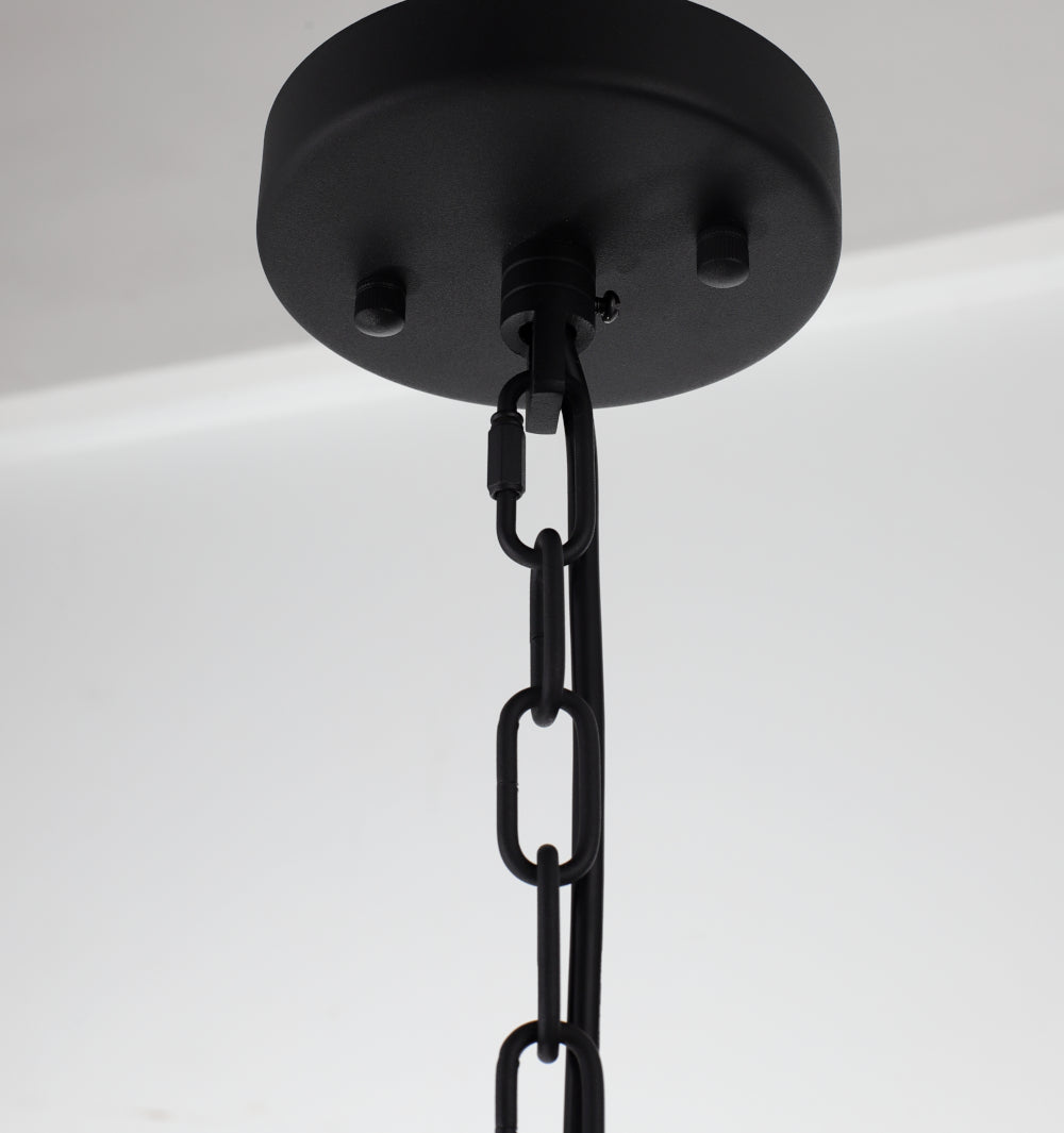 Amelia 3-Light Pendant — Black — view 6
