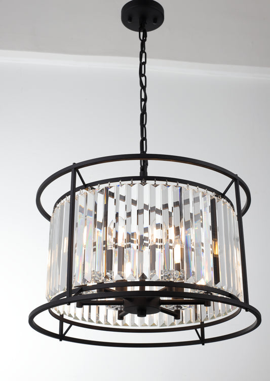 Amelia 6-Light Pendant — Black — view 2