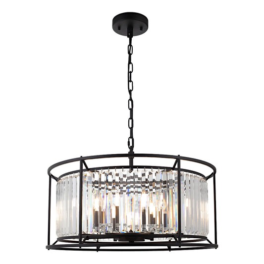 Amelia 8-Light Pendant — Black