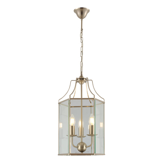 Arcadia 3-Light Pendant — Satin Chrome