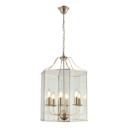 Arcadia 6-Light Pendant — Satin Chrome