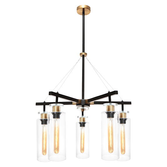 Bourne 5-Light Pendant — Black