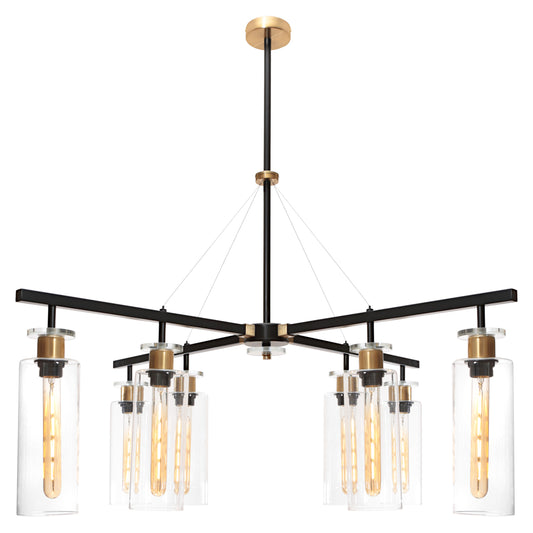 Bourne 8-Light Pendant — Black