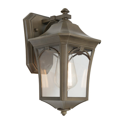Burston 1-Light Small Exterior — Old Bronze