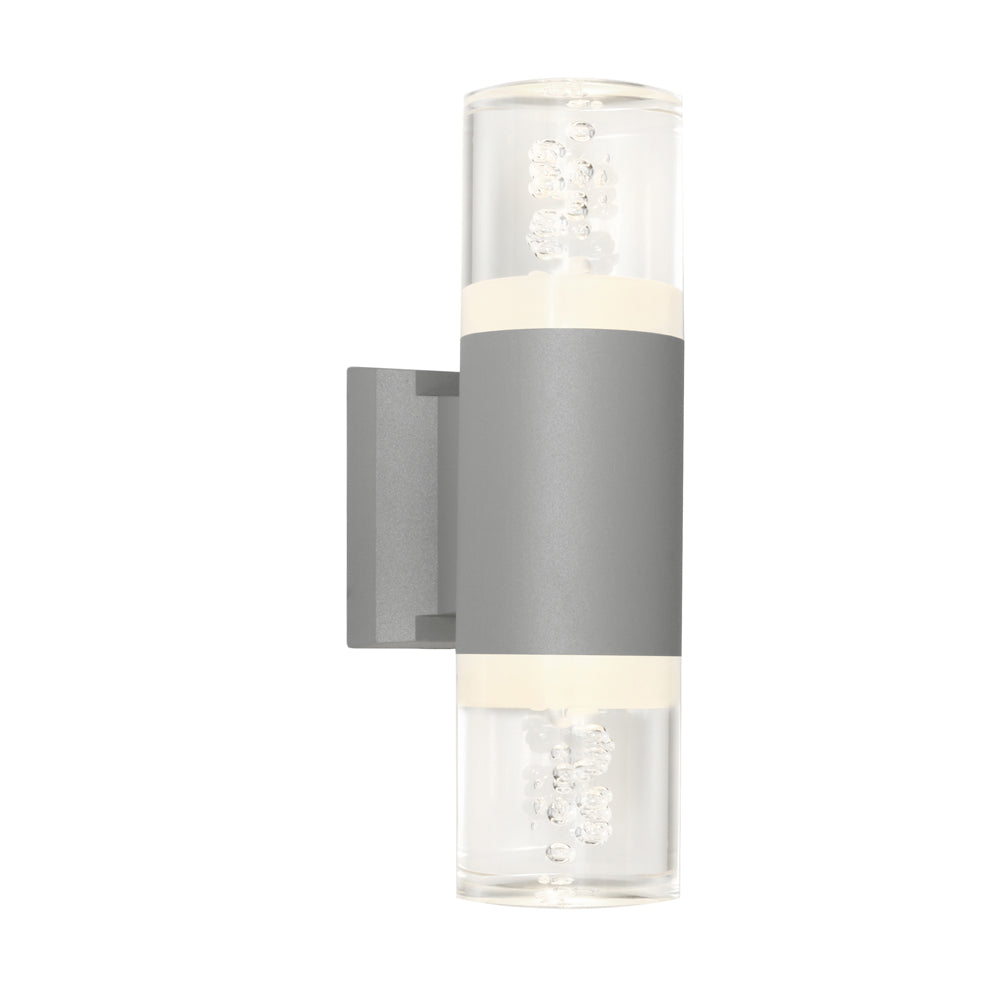 Calgary Exterior Wall Light — Silver
