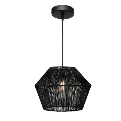 Cassie 1-Light Small Pendant — Black — view 2