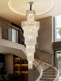 Chrome Staircase Crystal Chandelier CL2517