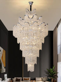 Chrome Staircase Crystal Chandelier CL2519