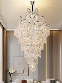 Chrome Staircase Crystal Chandelier CL2519