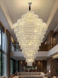 Chrome Staircase Crystal Chandelier CL2525