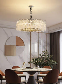 Chrome Tiered Crystal Chandelier CL2305