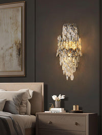 Chrome Tiered Crystal Chandelier CL2518-wall