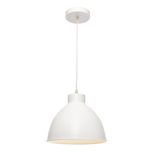 Dome 1-Light Pendant — White