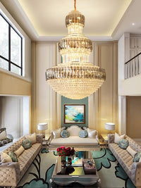 Gold Staircase Crystal Chandelier CL0326