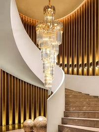 Gold Staircase Crystal Chandelier CL0328