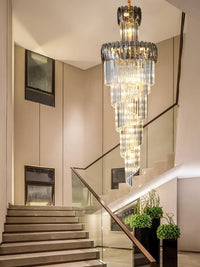 Gold Staircase Crystal Chandelier CL0328