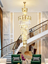 Gold Staircase Crystal Chandelier CL0625