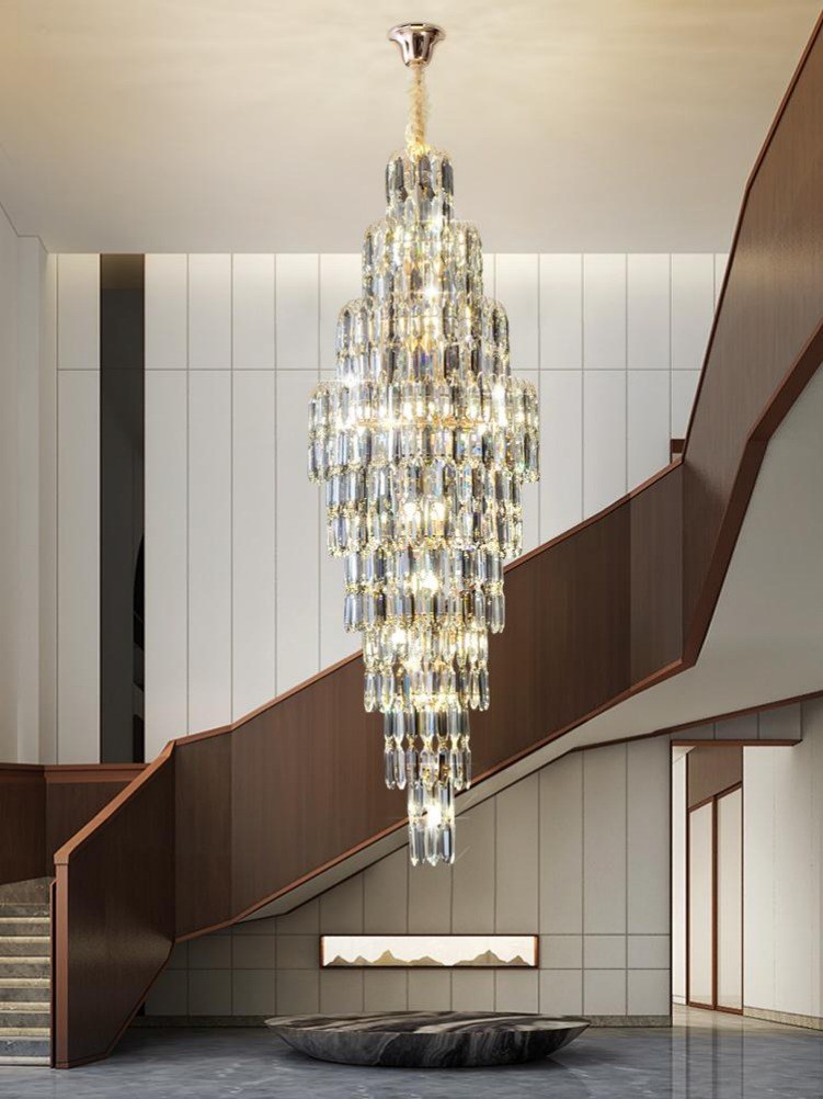 Gold Staircase Crystal Chandelier CL0901-2