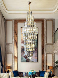 Gold Staircase Crystal Chandelier CL0901-2