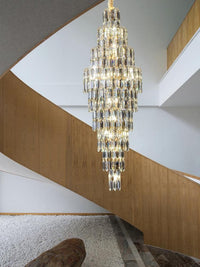 Gold Staircase Crystal Chandelier CL0901-2