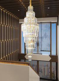 Gold Staircase Crystal Chandelier CL0901-3