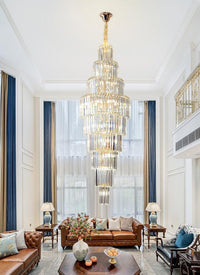 Gold Staircase Crystal Chandelier CL0901-3