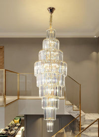 Gold Staircase Crystal Chandelier CL0901-3