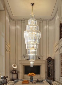 Gold Staircase Crystal Chandelier CL0901-3