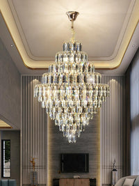 Gold Staircase Crystal Chandelier CL0903