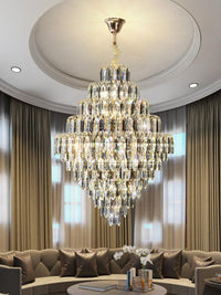 Gold Staircase Crystal Chandelier CL0903