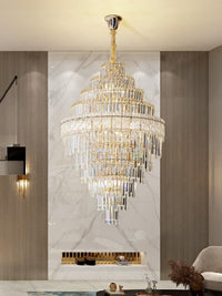 Gold Staircase Crystal Chandelier CL2304